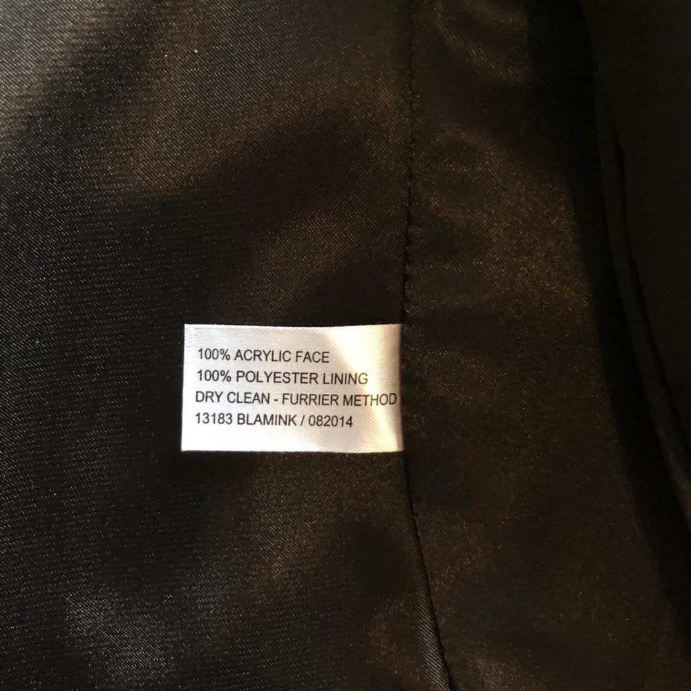 Faux fur vest- black M - Picture 5 of 5